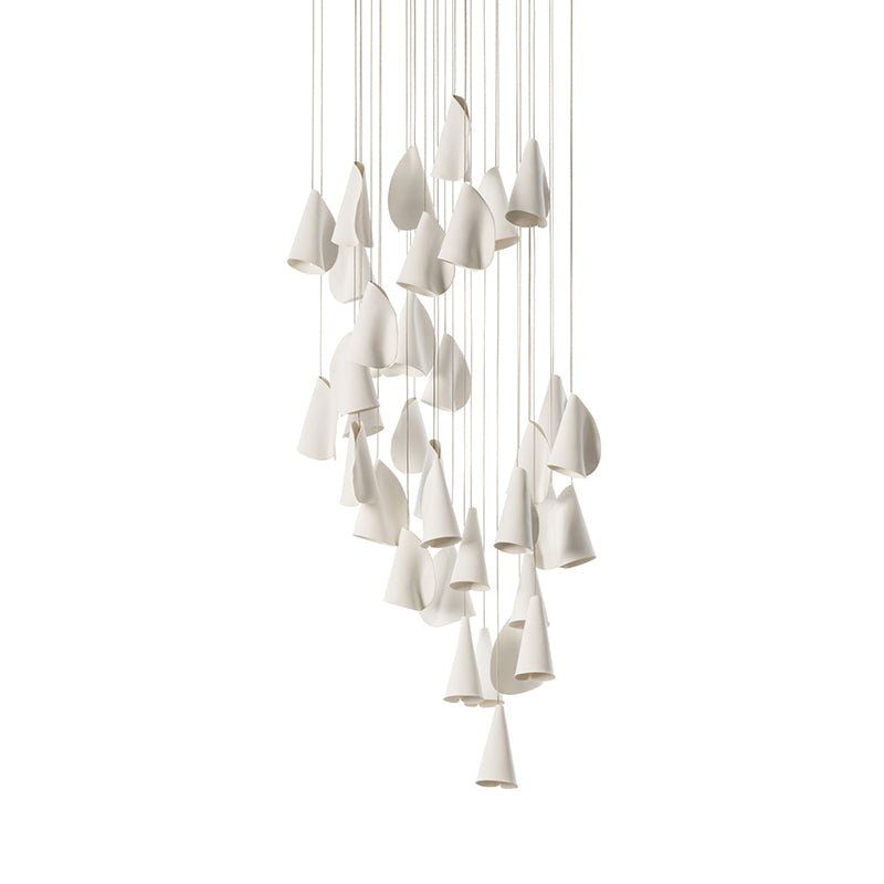 Sonora Ceramics Chandelier - Elegant Design with Adjustable Height & L