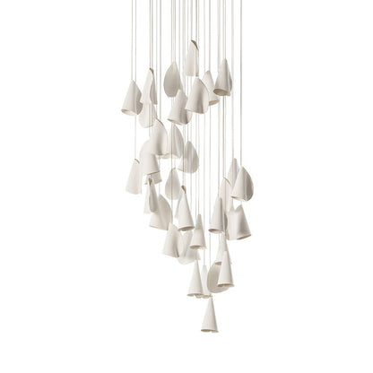 Sonora Ceramics Chandelier - Elegant Design with Adjustable Height & L