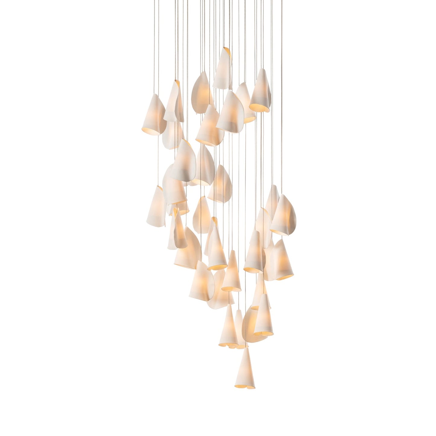 Sonora Ceramics Chandelier - Elegant Design with Adjustable Height & L