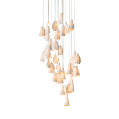 Sonora Ceramics Chandelier - Elegant Design with Adjustable Height & L