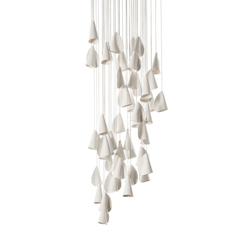 Sonora Ceramics Chandelier - Elegant Design with Adjustable Height & L