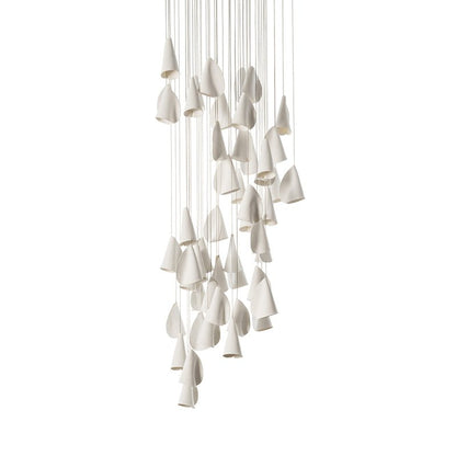 Sonora Ceramics Chandelier - Elegant Design with Adjustable Height & L