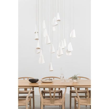Sonora Ceramics Chandelier - Elegant Design with Adjustable Height & L