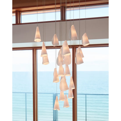 Sonora Ceramics Chandelier - Elegant Design with Adjustable Height & L