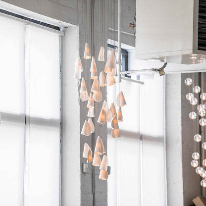 Sonora Ceramics Chandelier - Elegant Design with Adjustable Height & L