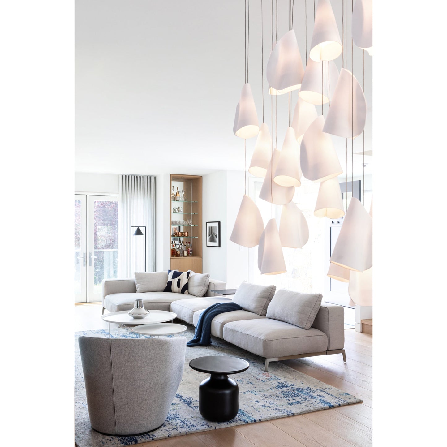 Sonora Ceramics Chandelier - Elegant Design with Adjustable Height & L