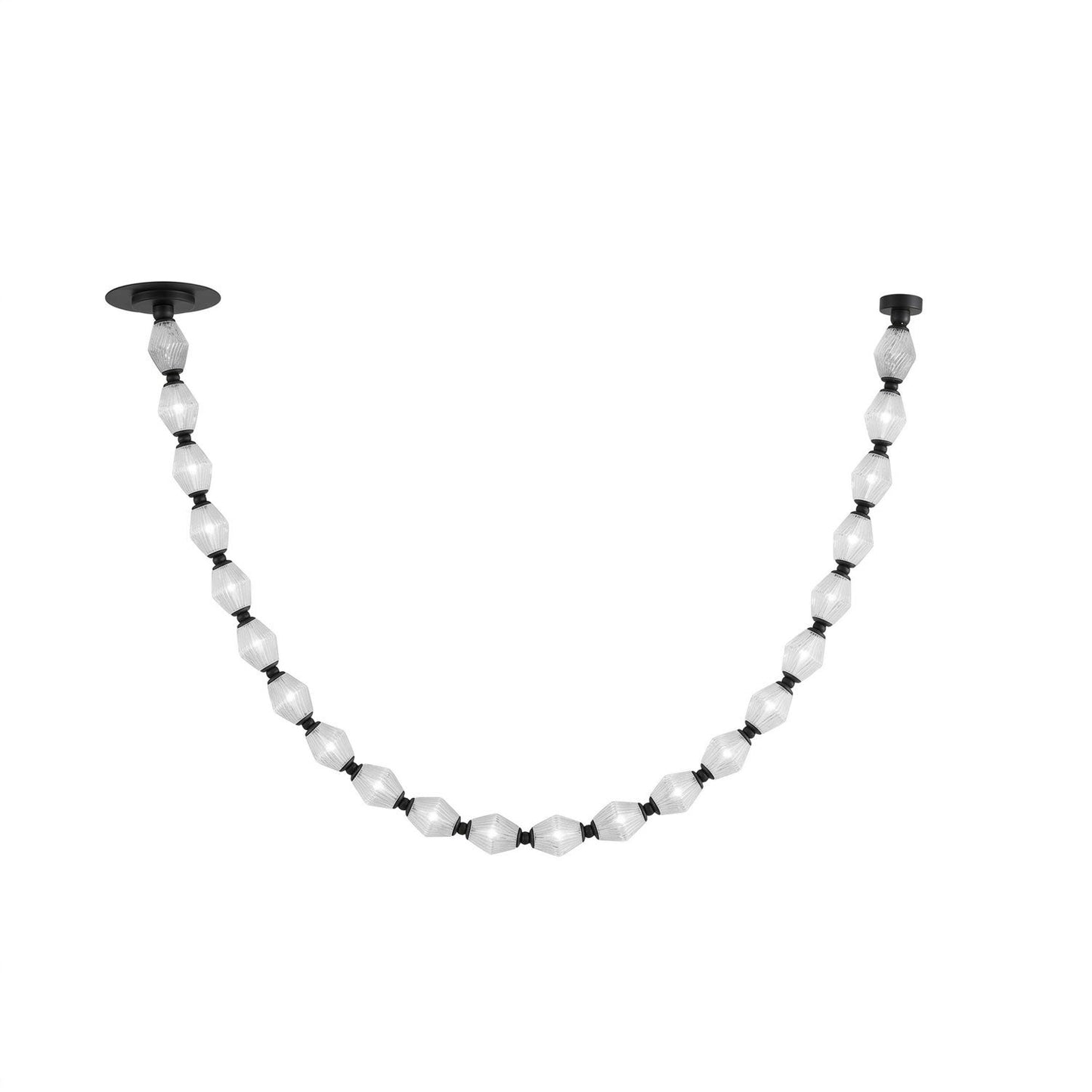 Riviere Chain Chandelier - Elegant Design, Adjustable Height, LED Comp
