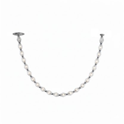 Riviere Chain Chandelier - Elegant Design, Adjustable Height, LED Comp