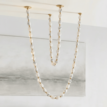 Riviere Chain Chandelier - Elegant Design, Adjustable Height, LED Comp