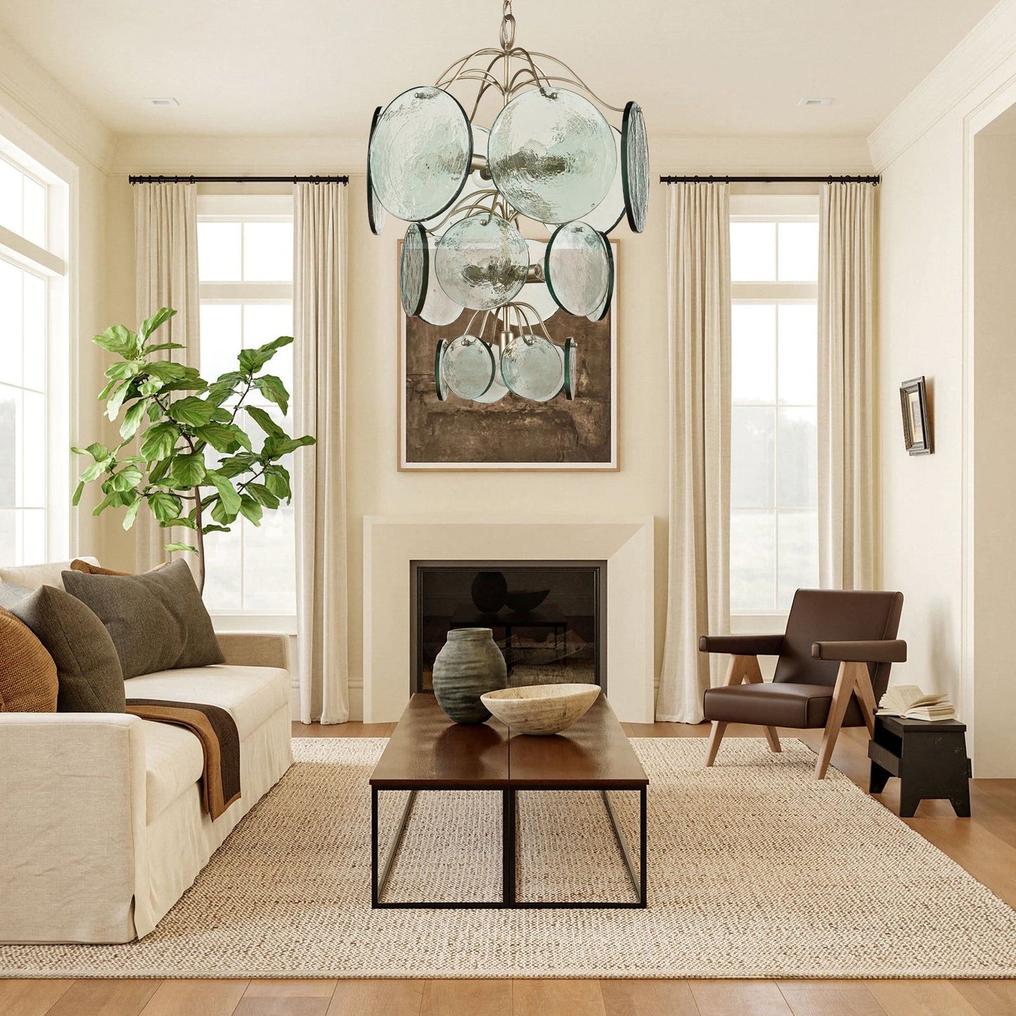 Rovigo Chandelier - Elegant Design with Adjustable Brightness & LED Bu