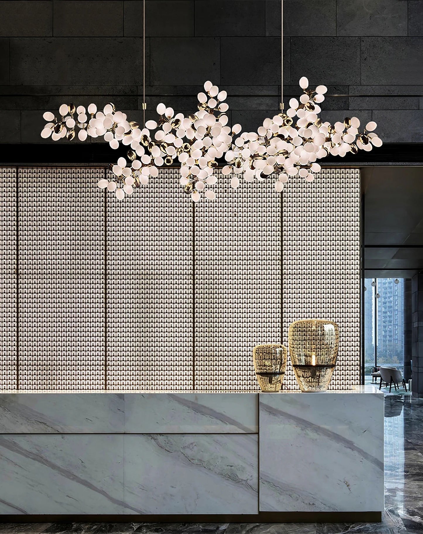 Selene Droplet Chandelier - Elegant Crystal Design with Adjustable Hei