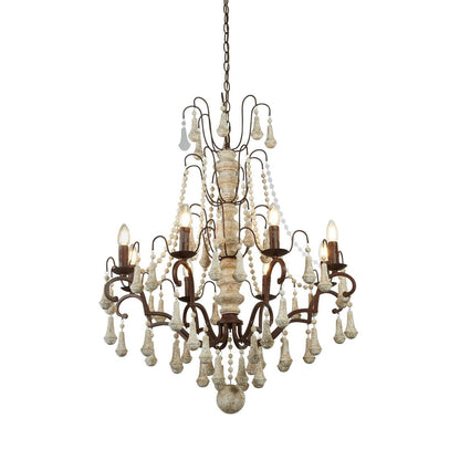 Bessie Chandelier - Elegant Crystal Design with Adjustable Height