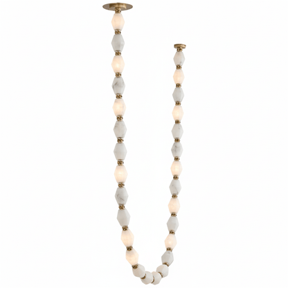 Riviere Chain Chandelier - Elegant Design, Adjustable Height, LED Comp