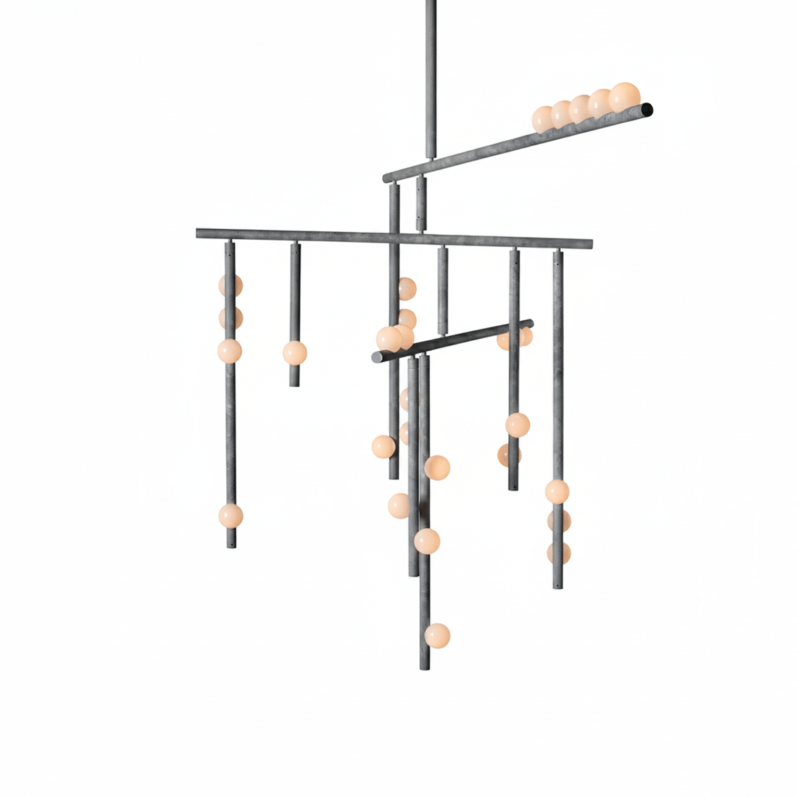 Elegant Brass Glass Drop Chandelier with Adjustable Height & LED Compa