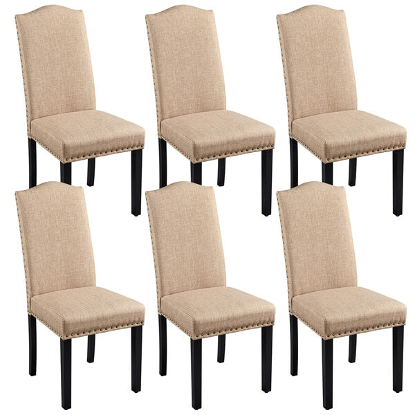 Dining Chairs Set of 6 Armless Parson Chairs Position 2