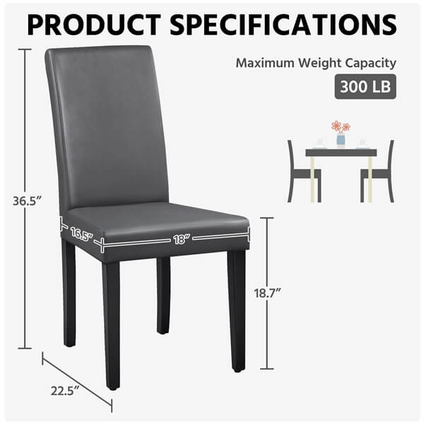Dining Chairs Set of 6 Faux Leather Position 3
