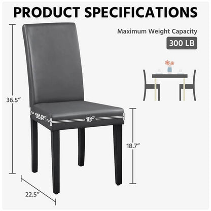 Dining Chairs Set of 6 Faux Leather Position 3