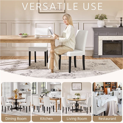 Dining Chairs Set of 6 Faux Leather Position 6