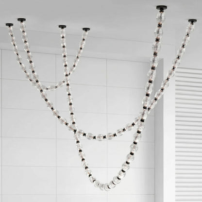 Riviere Chain Chandelier - Elegant Design, Adjustable Height, LED Comp