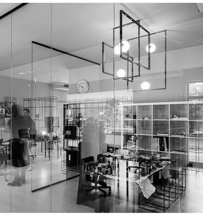 Mondrian Glass Ceiling Light - Modern Design, Adjustable Brightness