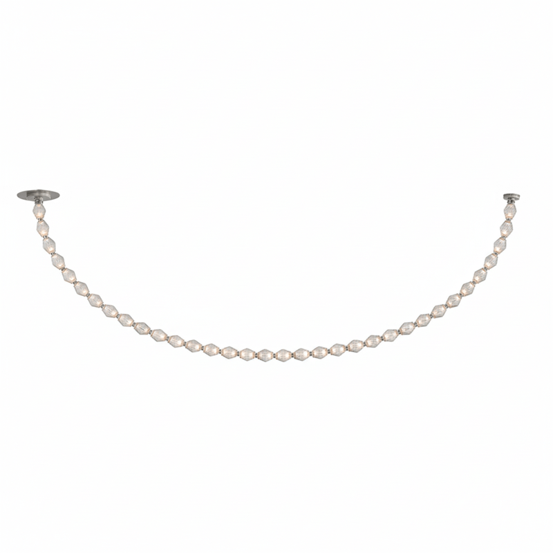 Riviere Chain Chandelier - Elegant Design, Adjustable Height, LED Comp