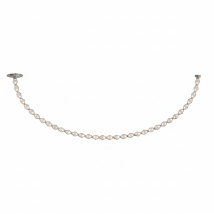 Riviere Chain Chandelier - Elegant Design, Adjustable Height, LED Comp