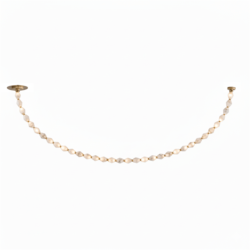 Riviere Chain Chandelier - Elegant Design, Adjustable Height, LED Comp