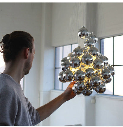 Cumulus Cascade Chandelier - Elegant Design with Adjustable Height & L