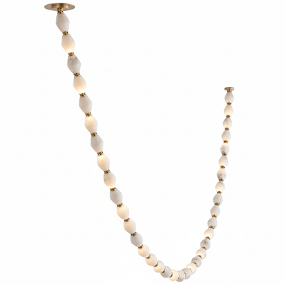 Riviere Chain Chandelier - Elegant Design, Adjustable Height, LED Comp