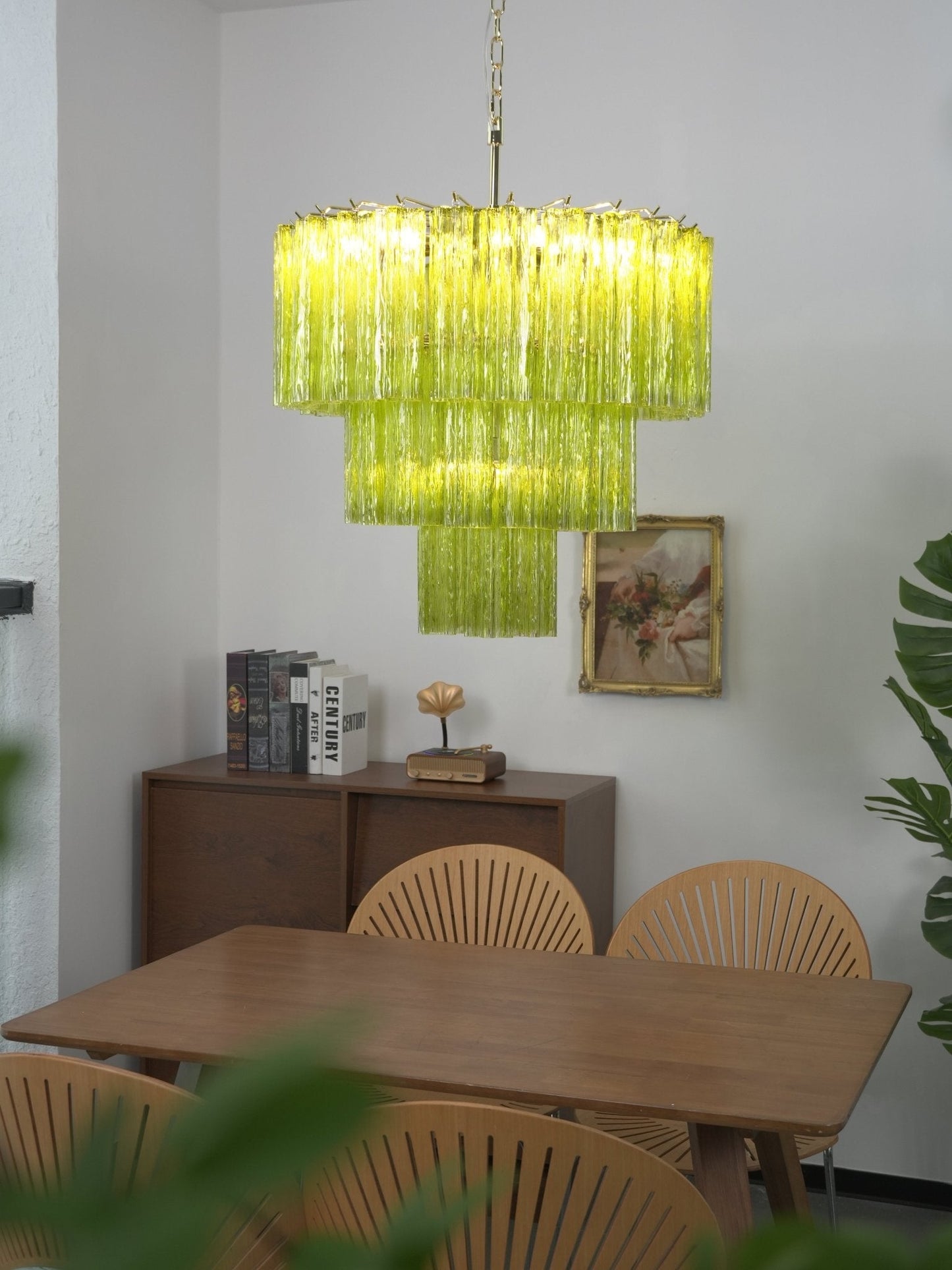 Glacier Tier Chandelier - Elegant Crystal Design with Adjustable Heigh