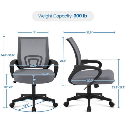 Mid-Back Mesh Office Chair Position 14