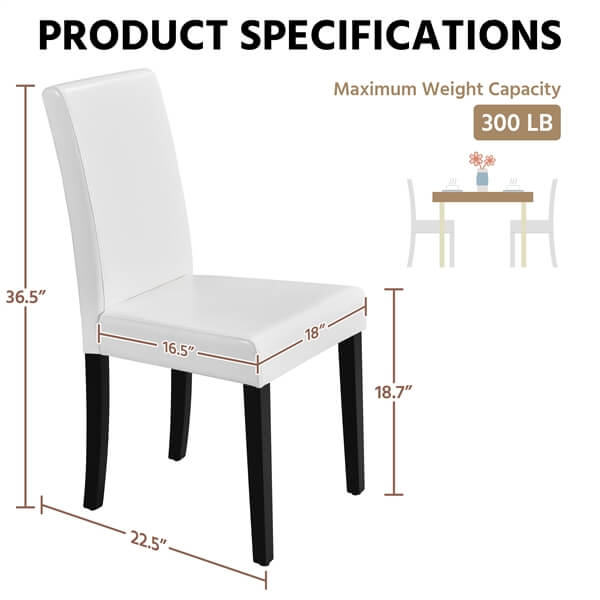 Dining Chairs Set of 6 Faux Leather Position 3