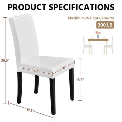 Dining Chairs Set of 6 Faux Leather Position 3