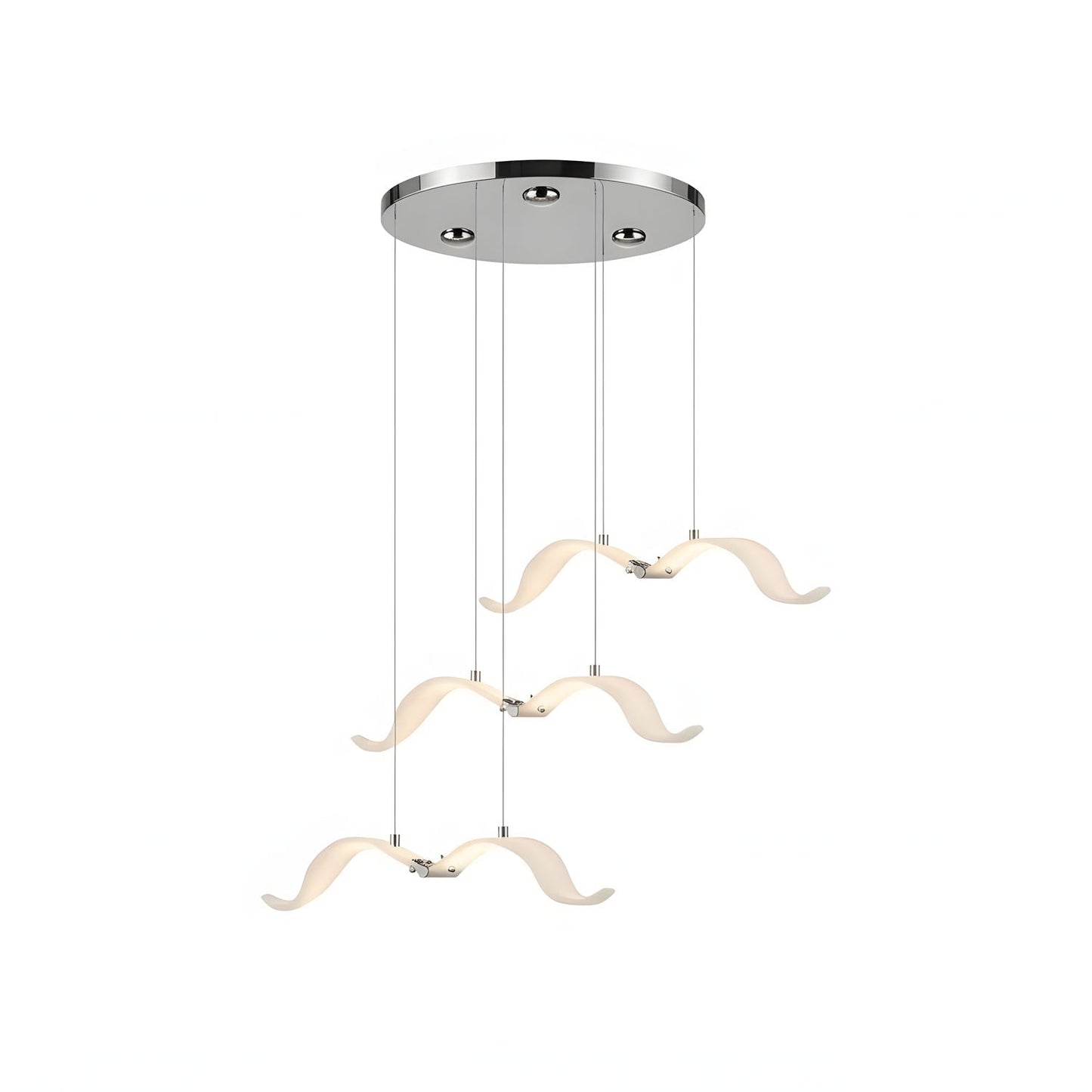 Elegant Large Seagull Chandelier - Adjustable Height, Energy-Efficient