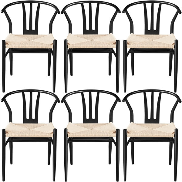 2PCS Weave Arm Chair Position 4