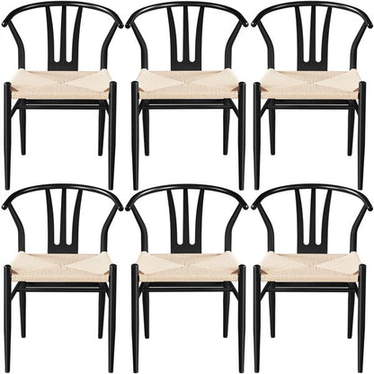 2PCS Weave Arm Chair Position 4