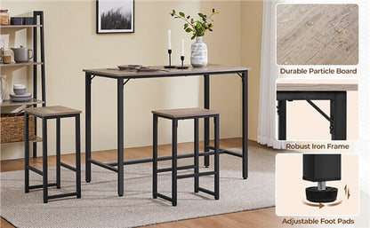 3 Piece Dining Table Set Position 4