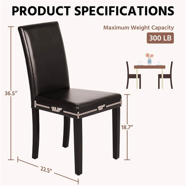 Dining Chairs Set of 6 Faux Leather Position 4