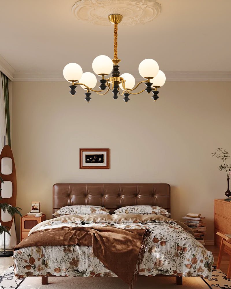Cadence Chandelier - Elegant Design with Adjustable Height & LED Light
