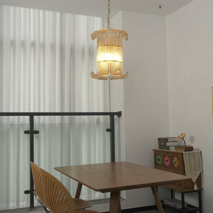 Elegant Small Chandelier with Adjustable Height & Energy-Efficient LED
