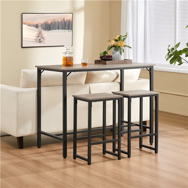 Counter Height Kitchen Table with Bar Stools Set of 2 Position 1