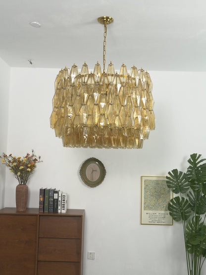 Sorrento Drum Chandelier - Elegant Design with Adjustable Height & LED