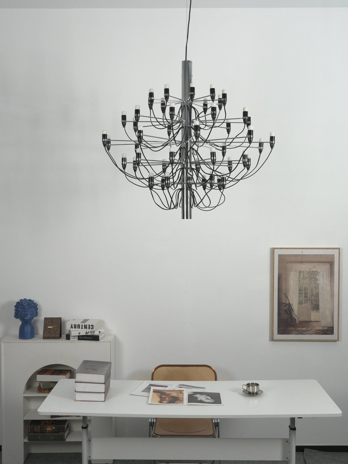 Elegant Tiered Branch Chandelier - Adjustable Height, LED Compatible