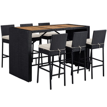 7-Piece Outdoor Bar Set Table and Chairs Position 4