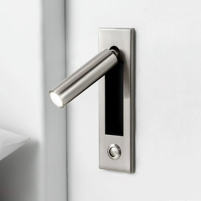 Professional Embedded Bedside Sconce with Adjustable Light and USB Por