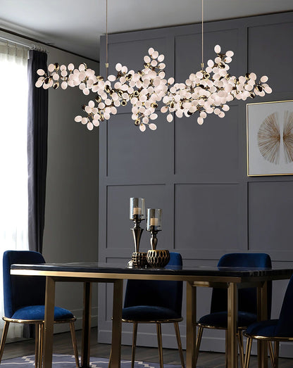 Selene Droplet Chandelier - Elegant Crystal Design with Adjustable Hei