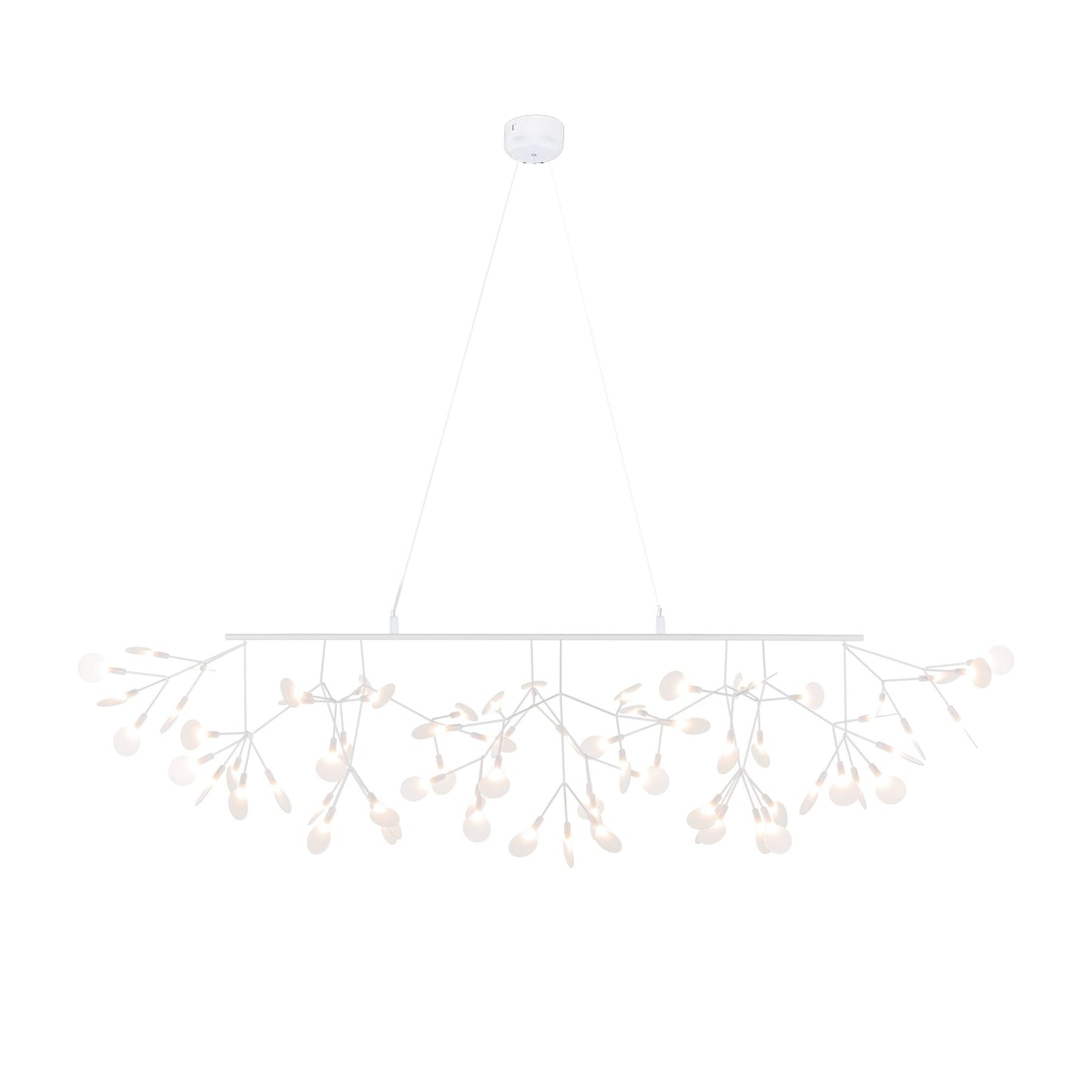 Elegant Long Firefly LED Chandelier - Dimmable & Energy Efficient
