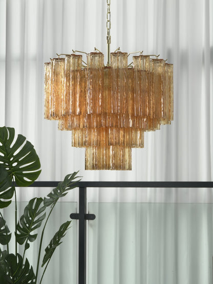 Vellune Cascade Chandelier - Elegant Design with Adjustable Height & L