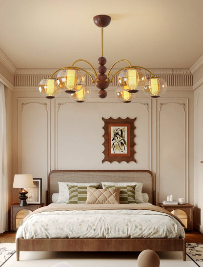 Solstice Bloom Chandelier - Elegant Design with Adjustable Height & LE