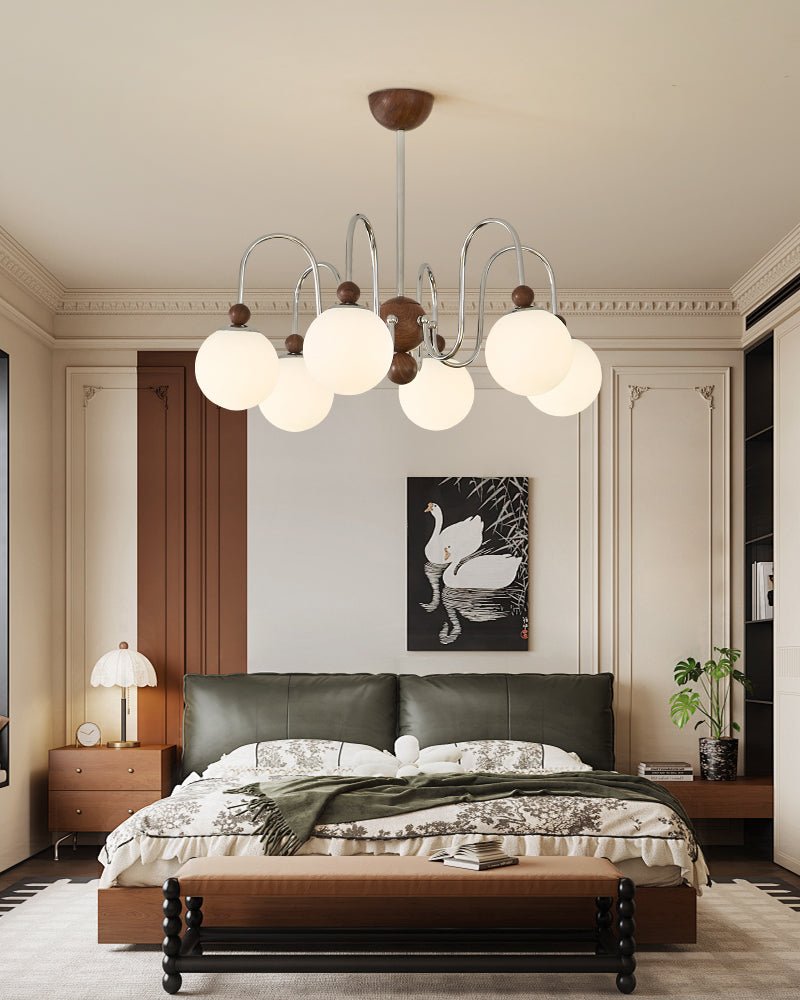 Aurora Loop Chandelier - Dimmable LED, Modern Design, Adjustable Heigh